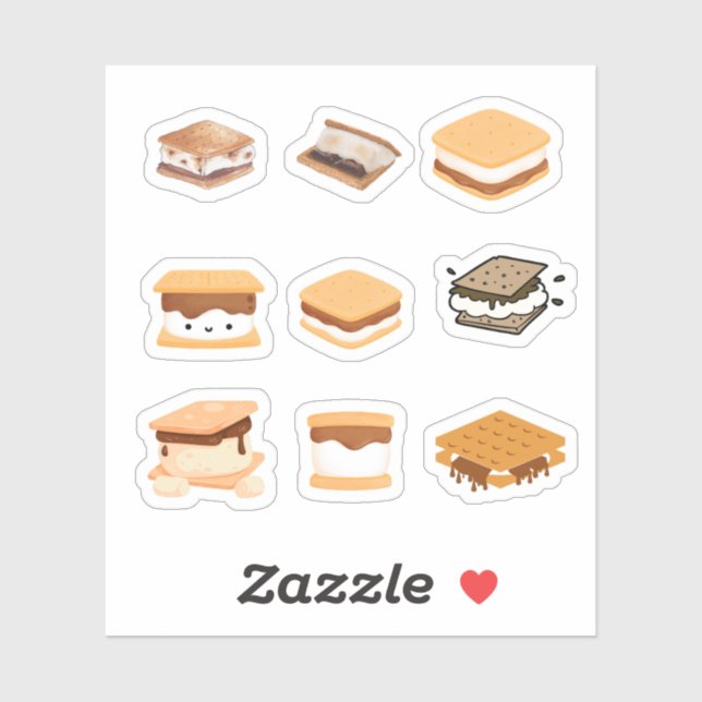 Smores Stickers (Sheet)