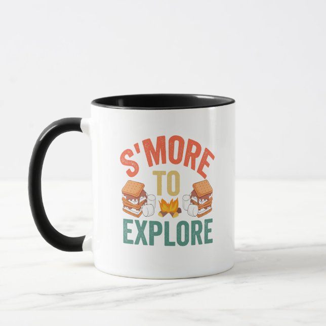 S'mores To Explore Funny Outdoors Campsite Hiking  Mug (Left)