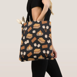 S'mores Vintage Camping Marshmallow Bonfire Camp Tote Bag