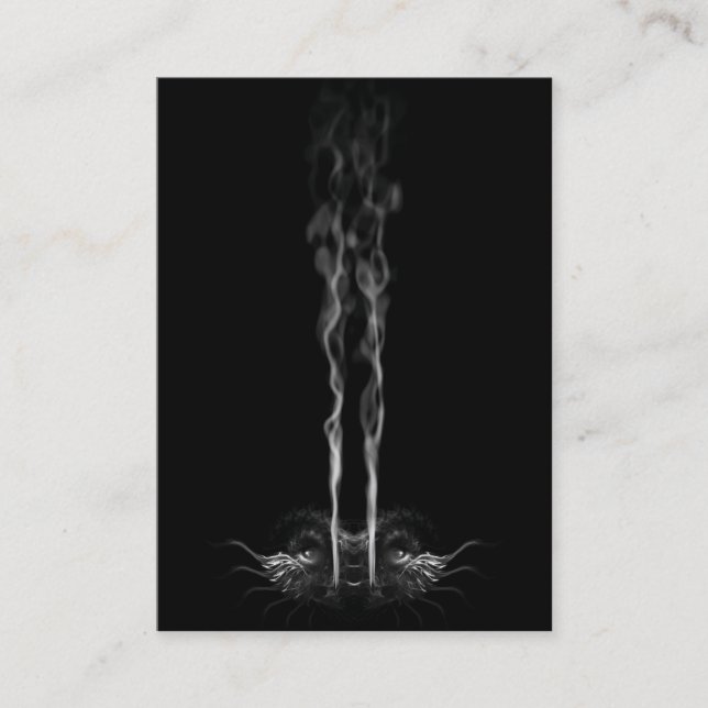 SMOULDER NOIR Dragon Smoke Black Calling Card (Front)