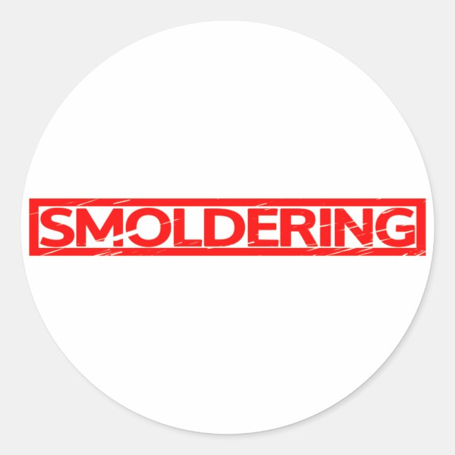Smouldering Stamp Classic Round Sticker (Front)