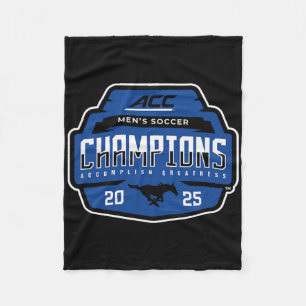 Smu Mustangs Acc Champs 2025 Men's Soccer _1  Fleece Blanket