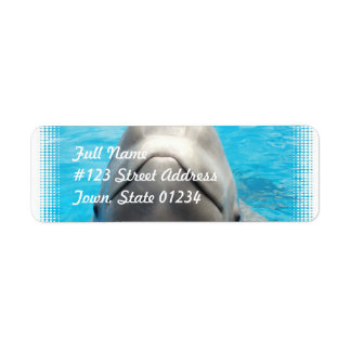 Smug Beluga Whale Mailing Labels