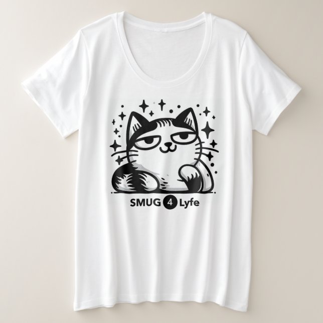 Smug Cat Shirt - SMUG 4 Lyfe Collection (Design Front)