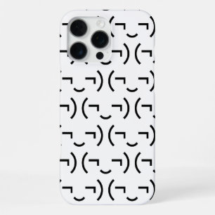 Smug Emoticon (¬‿¬) Japanese Kaomoji iPhone 16 Pro Max Case