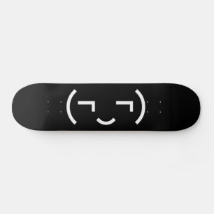 Smug Emoticon (¬‿¬) Japanese Kaomoji Skateboard