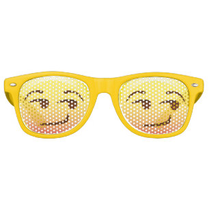 Smug Glance Emoji Face Party Shades