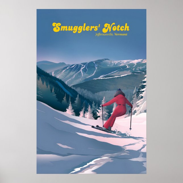 Smugglers Notch Ski Resort Travel Poster (Front)