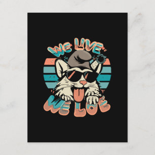 Smurf Cat - We Live We Love Enclosure Card