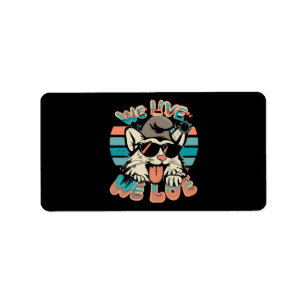 Smurf Cat - We Live We Love  Label