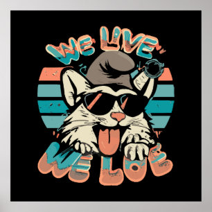 Smurf Cat - We Live We Love Poster