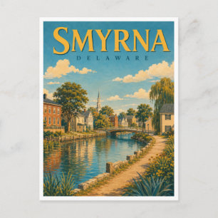 Smyrna Delaware Duck Creek GeoSaga Postcard