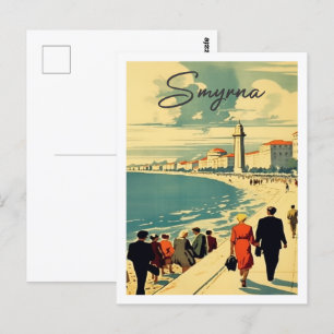 Smyrna Turkey Famous Vintage Travel Place Postcard