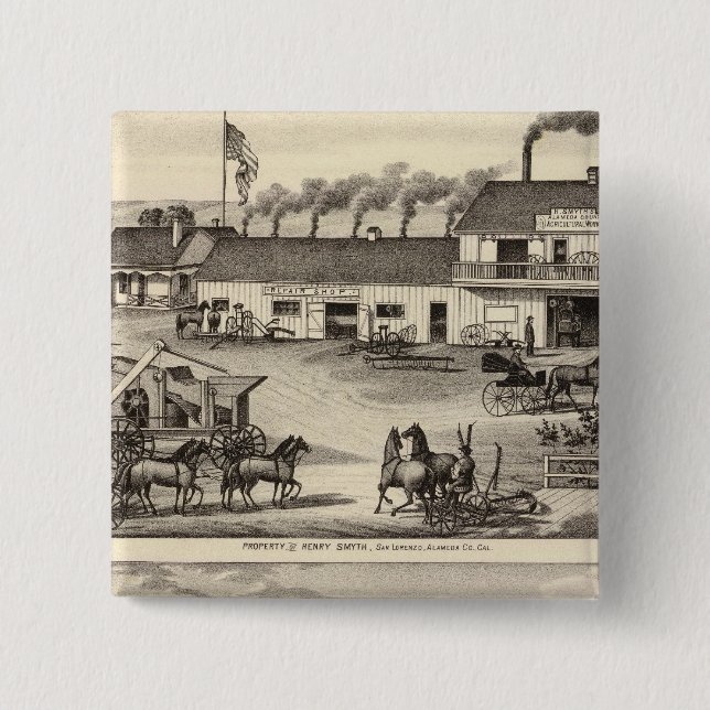 Smyth, Adams properties 15 Cm Square Badge (Front)