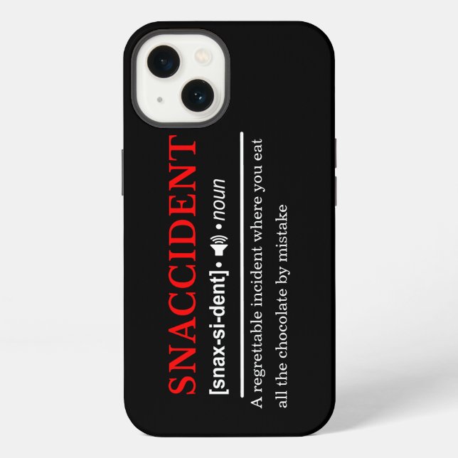 Snaccident - Customisable Dictionary Definition iPhone Case (Back)