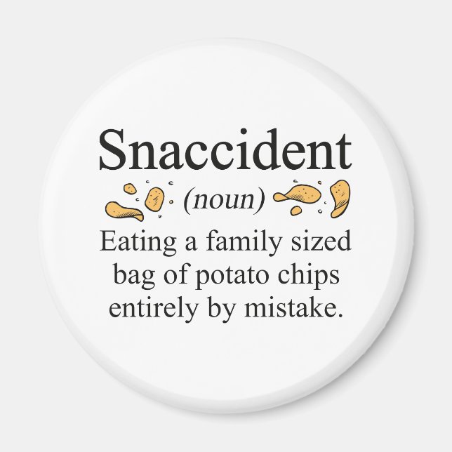 Snaccident Potato Chips Magnet (Front)
