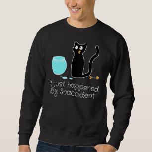 Snaccidents Happen Goldfish Prone Cat Fish Sceleto Sweatshirt