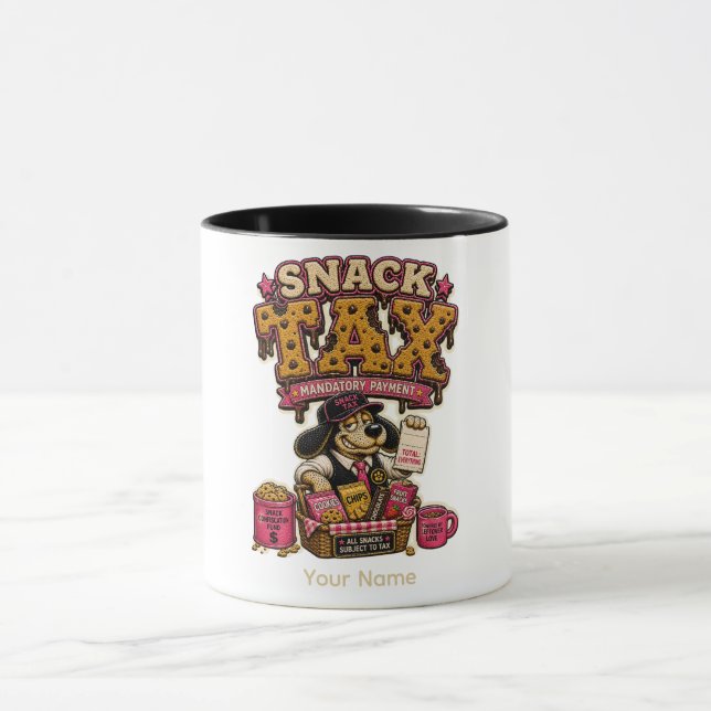 Snack Attack Hungry Mode Personalised Funny Mug (Center)