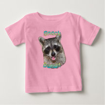 Snack Bandit Funny Racoon Toddler T-Shirt – Cute