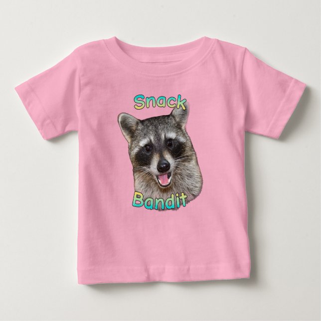 Snack Bandit Funny Racoon Toddler T-Shirt – Cute  (Front)