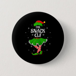 Snack Elf Christmas Family Girls Women Elf Squad X 6 Cm Round Badge