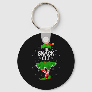 Snack Elf Christmas Family Girls Women Elf Squad X Key Ring
