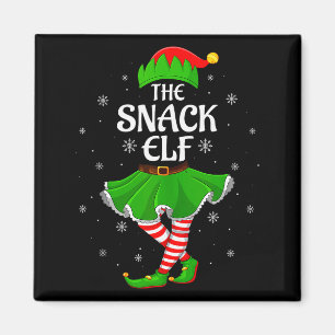 Snack Elf Christmas Family Girls Women Elf Squad X Magnet