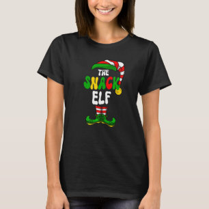 Snack Elf Pajama Matching Group Christmas Holiday T-Shirt
