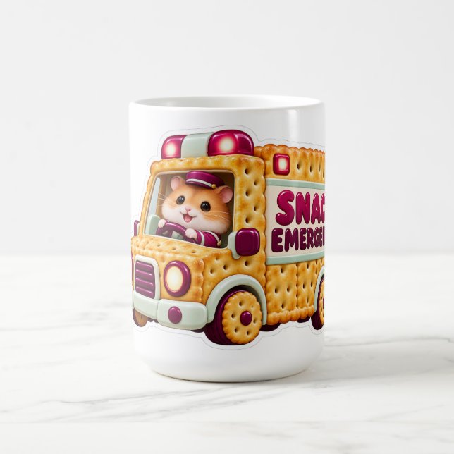 Snack Emergency Funny Hamster Coffee Mug (Center)