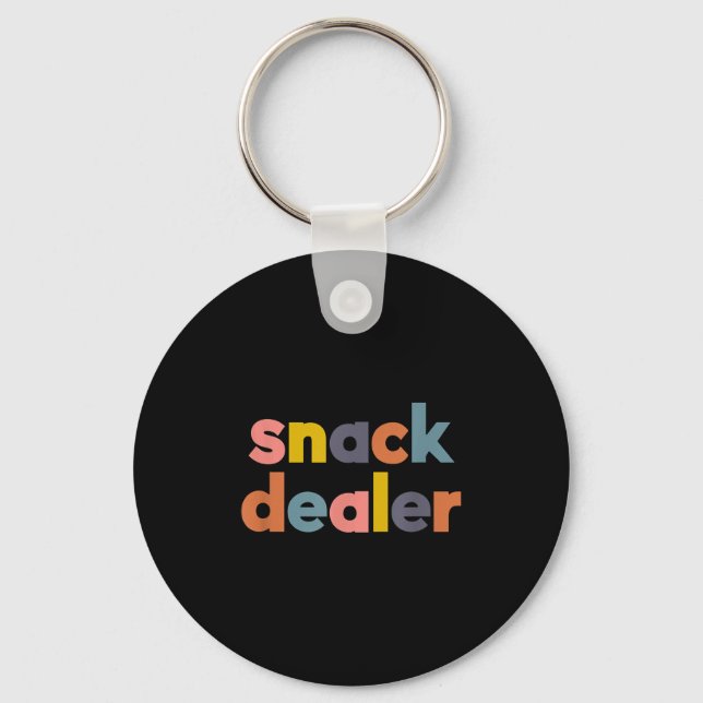 Snack Er Funny Gift For Mom Of Boys And Girls  Key Ring (Front)