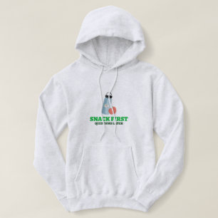 Snack First Questions Later-School Lunch break Hoodie