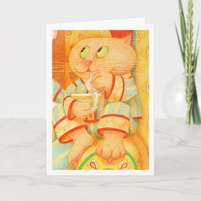 SNACK KITTY Birthday Card (Front)