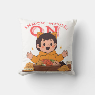 Snack Mode: ON – Cute Cartoon Character with Snack Cushion