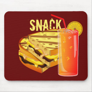 Snack Red Mousepad