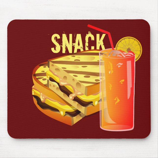 Snack Red Mousepad (Front)