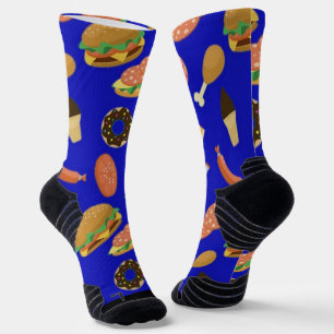 Snack Time Blue Socks