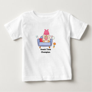 Snack Time Champion - Cute Baby T-Shirt