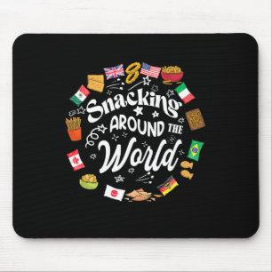 Snacking Around The World Vacation Snacking Showca Mouse Pad