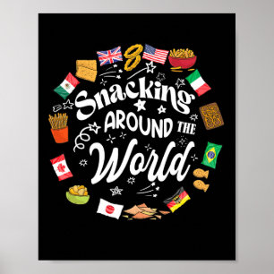 Snacking Around The World Vacation Snacking Showca Poster