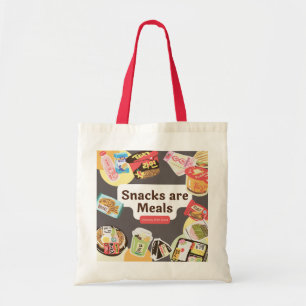 Snacks Are Meals Tote Bag – Funny Everyday Shopper