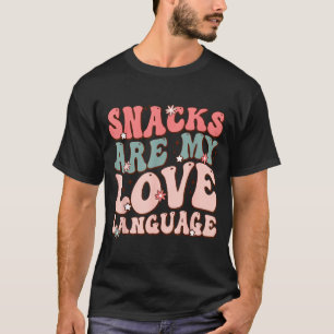 Snacks Are My Love Language Valentine Day Kids Boy T-Shirt