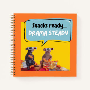 Snacks Ready, Drama Steady Notebook
