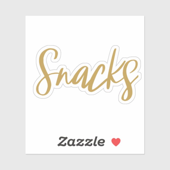 Snacks Storage Sticker (Sheet)