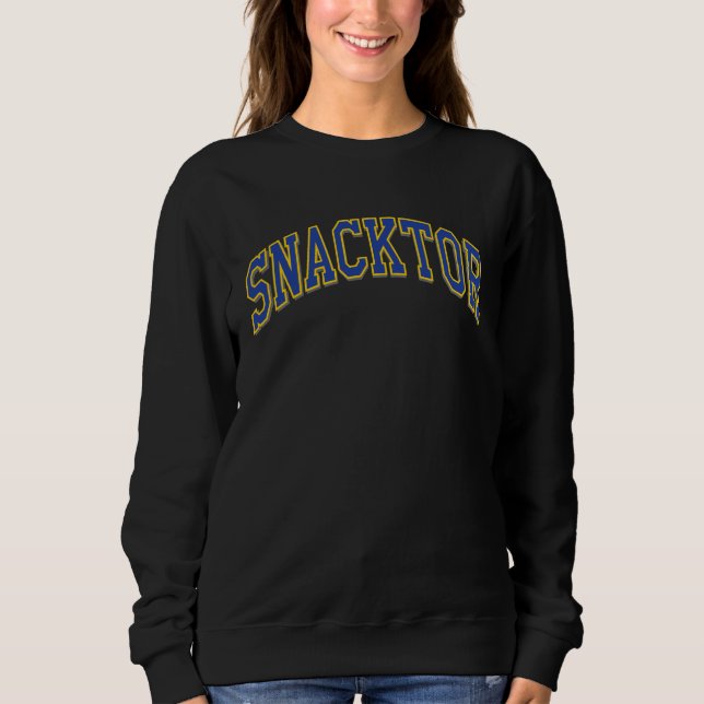 Snacktor Arched Funny Dictionary Wordplay Sweatshirt (Front)