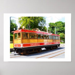 Snaefell mountain train poster