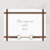 Snaffle Bit & Laced Reins Custom Horse Photo