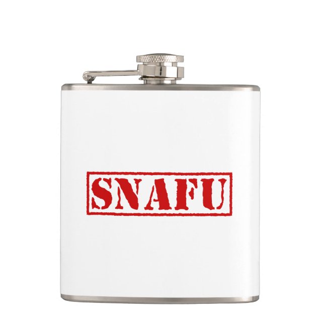 SNAFU HIP FLASK (Front)