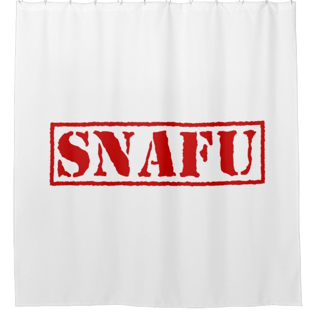 SNAFU SHOWER CURTAIN (Front)