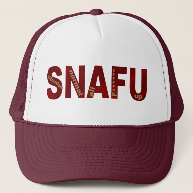 SNAFU TRUCKER HAT (Front)