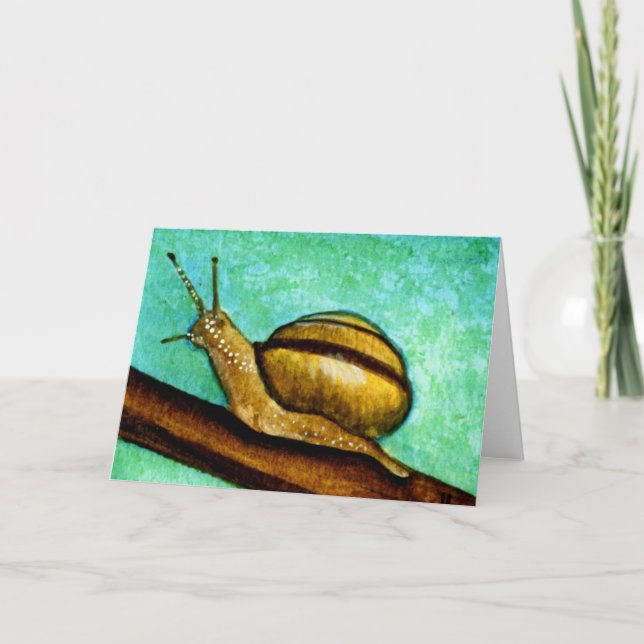 Snail 1 Blank Greeting Card (Front)